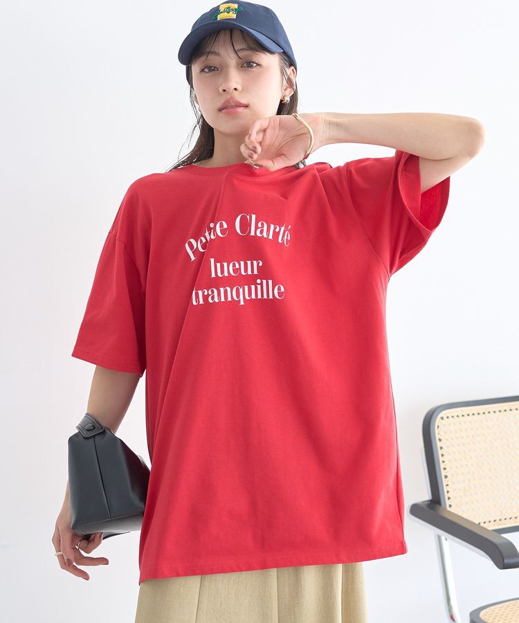 earth music&ecology「【接触冷感】アソートプリントTシャツ」|Tシャツ・カットソー|Red