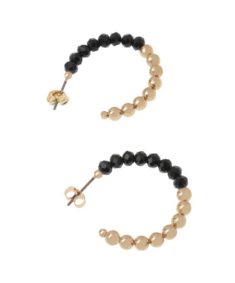 YECCA VECCA「メタルボールフープピアス」|ピアス|