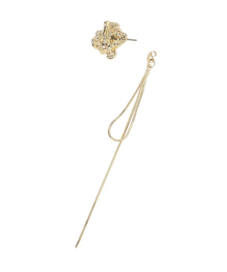 YECCA VECCA「ニュアンスメタルチェーンピアス」|ピアス|
