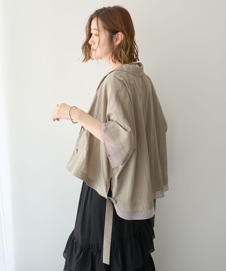 Editt by YECCA VECCA「尾崎紗代子さん着用【UVカット/接触冷感/遮熱】COOL袖シアージャケット」|テーラードジャケット|