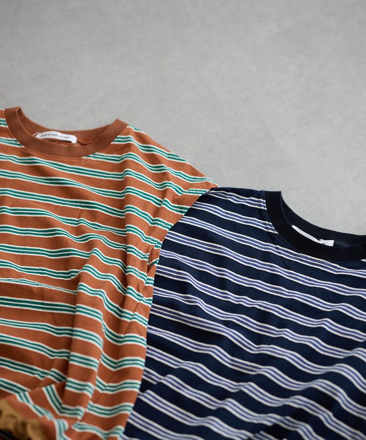 GARAGE OF GOOD CLOTHING「マルチボーダードロストプルオーバー」|Tシャツ・カットソー|