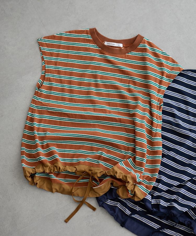 GARAGE OF GOOD CLOTHING「マルチボーダードロストプルオーバー」|Tシャツ・カットソー|Terracotta