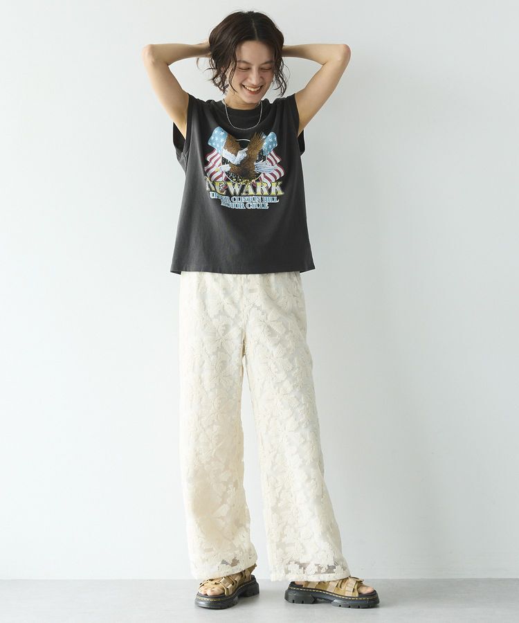 GARAGE OF GOOD CLOTHING「クロスステッチ刺繍ロングパンツ」|その他|