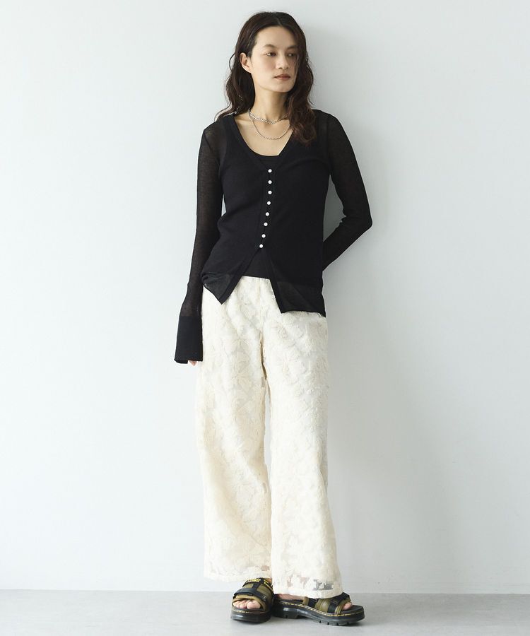 GARAGE OF GOOD CLOTHING「クロスステッチ刺繍ロングパンツ」|その他|