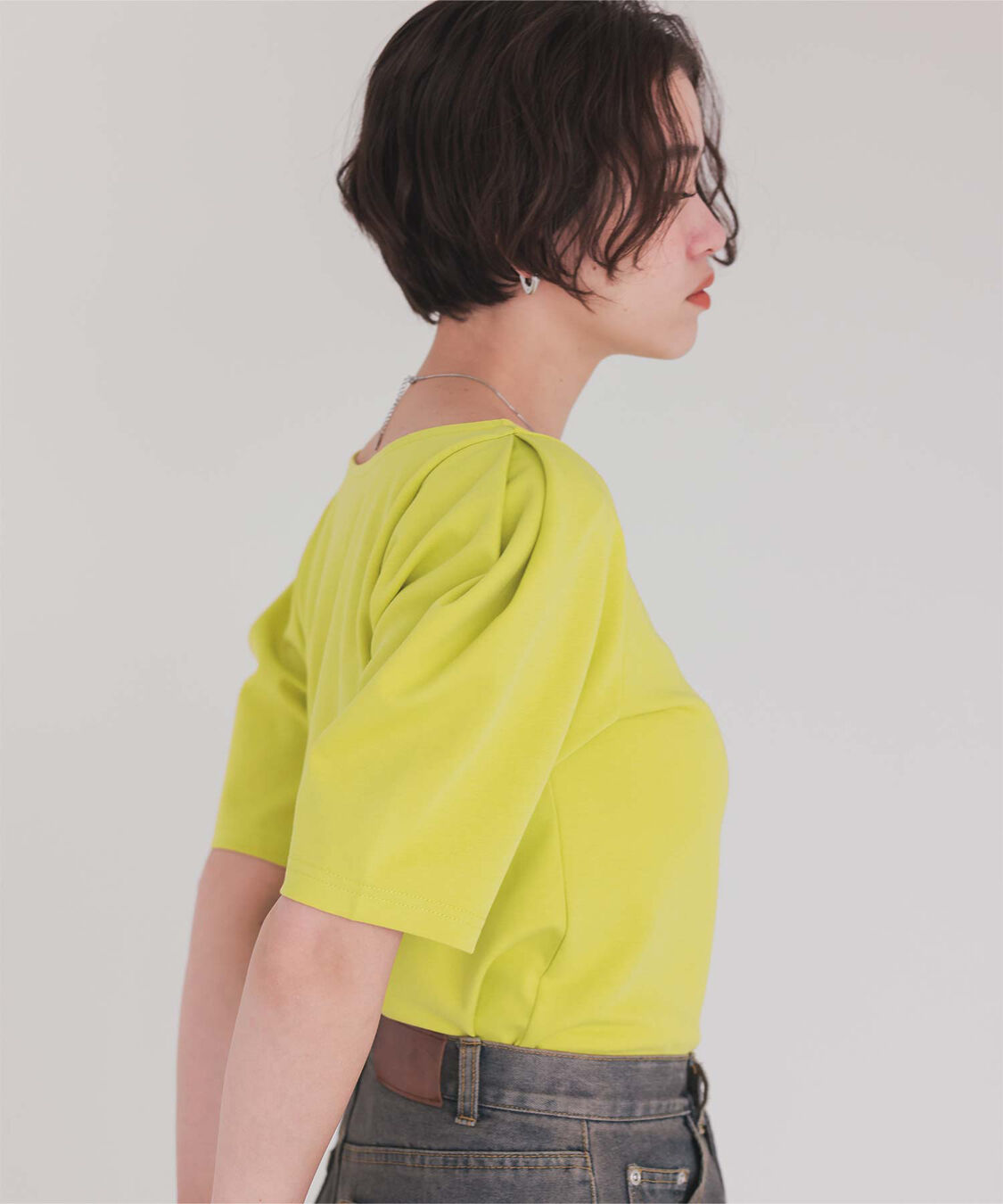 titivate「フォルムスリーブ5分袖カットソー」|Tシャツ・カットソー|