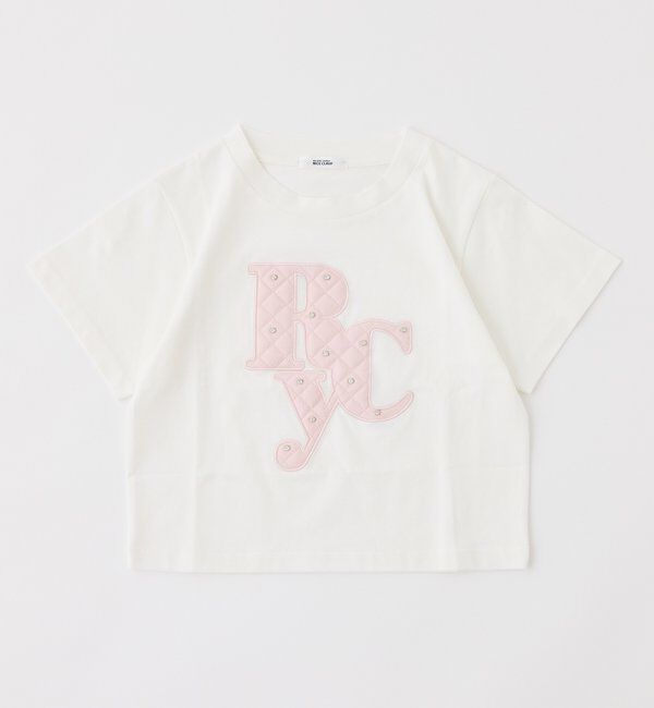  「ビジュー付きロゴアソートサスティナブルTシャツ」|プルオーバー|