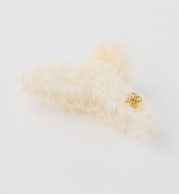  「【Tulle Collection】チュールヘアクリップ」|その他|アイボリー
