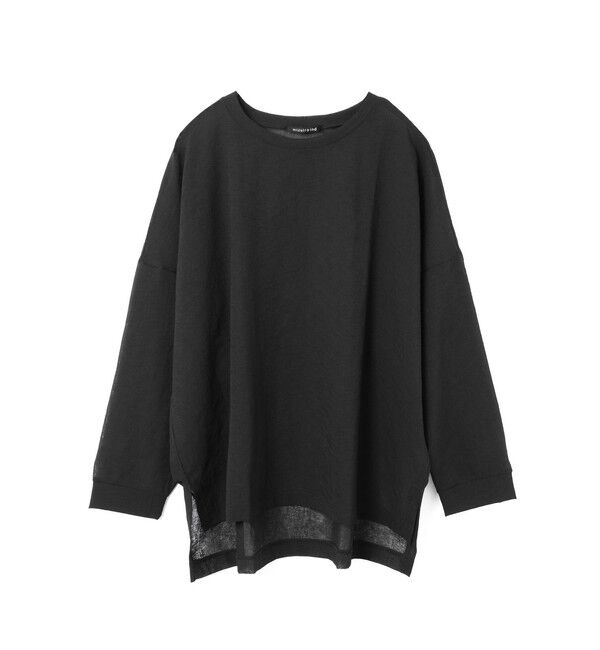 mizuiro ind「mizuiro ind ワッシャーボイルワイドプルオーバー」|Tシャツ・カットソー|