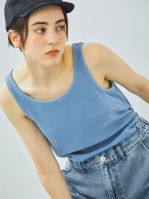SM2「ピグメント加工カップ付タンクトップ」|Tシャツ・カットソー|