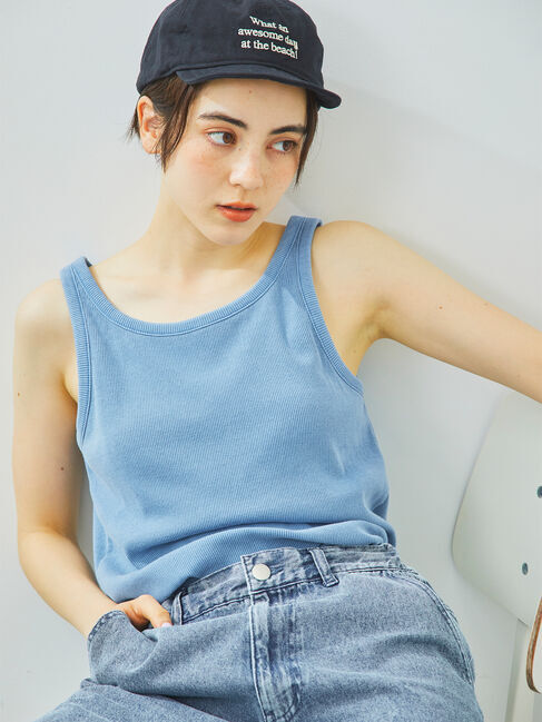 SM2「ピグメント加工カップ付タンクトップ」|Tシャツ・カットソー|