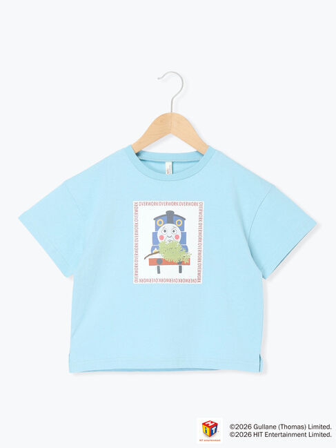 Samansa Mos2 Lagom「【きかんしゃトーマス】プリントTシャツ」|Tシャツ・カットソー|サックスブルー