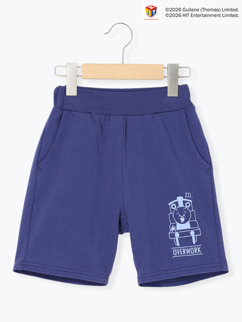 Samansa Mos2 Lagom「【きかんしゃトーマス】ミニ裏毛ハーフパンツ」|その他|ネイビー