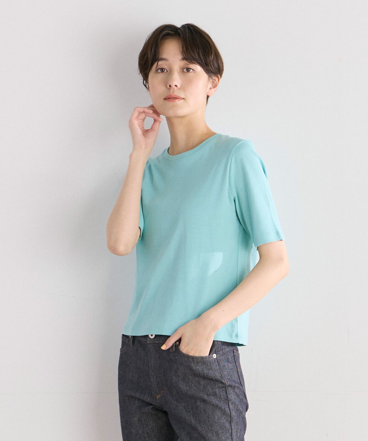 DAY by DAY it&rsquo;s international「ベーシッククルーネックTシャツ《スビン綿MIXフライス》」|Tシャツ・カットソー|ペパーミント9
