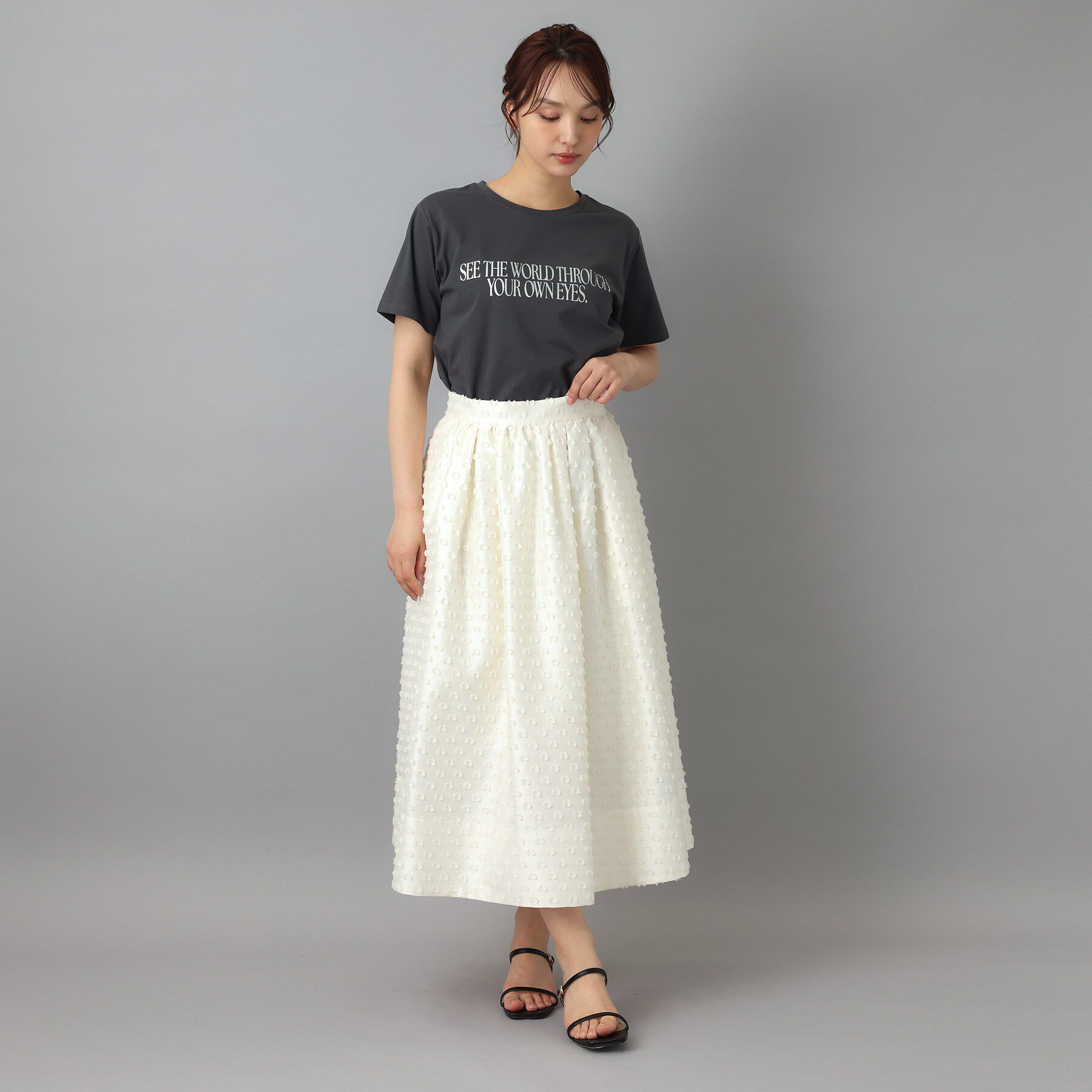DRESSTERIOR「カットジャガードボリュームスカート」|スカート|