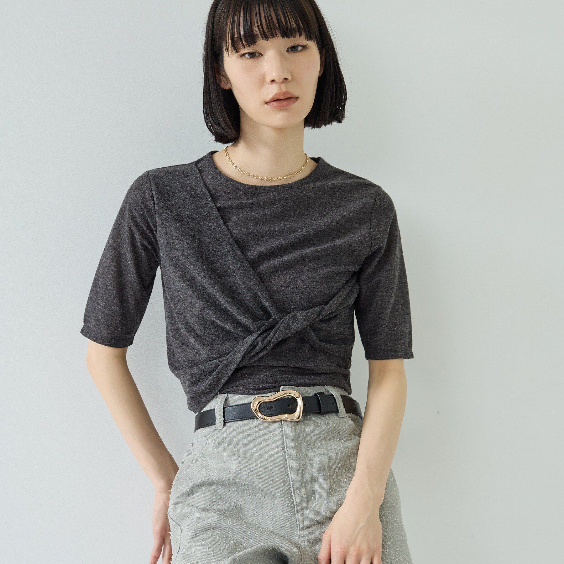 GALLEST「ツイストガーゼカットソー」|Tシャツ・カットソー|
