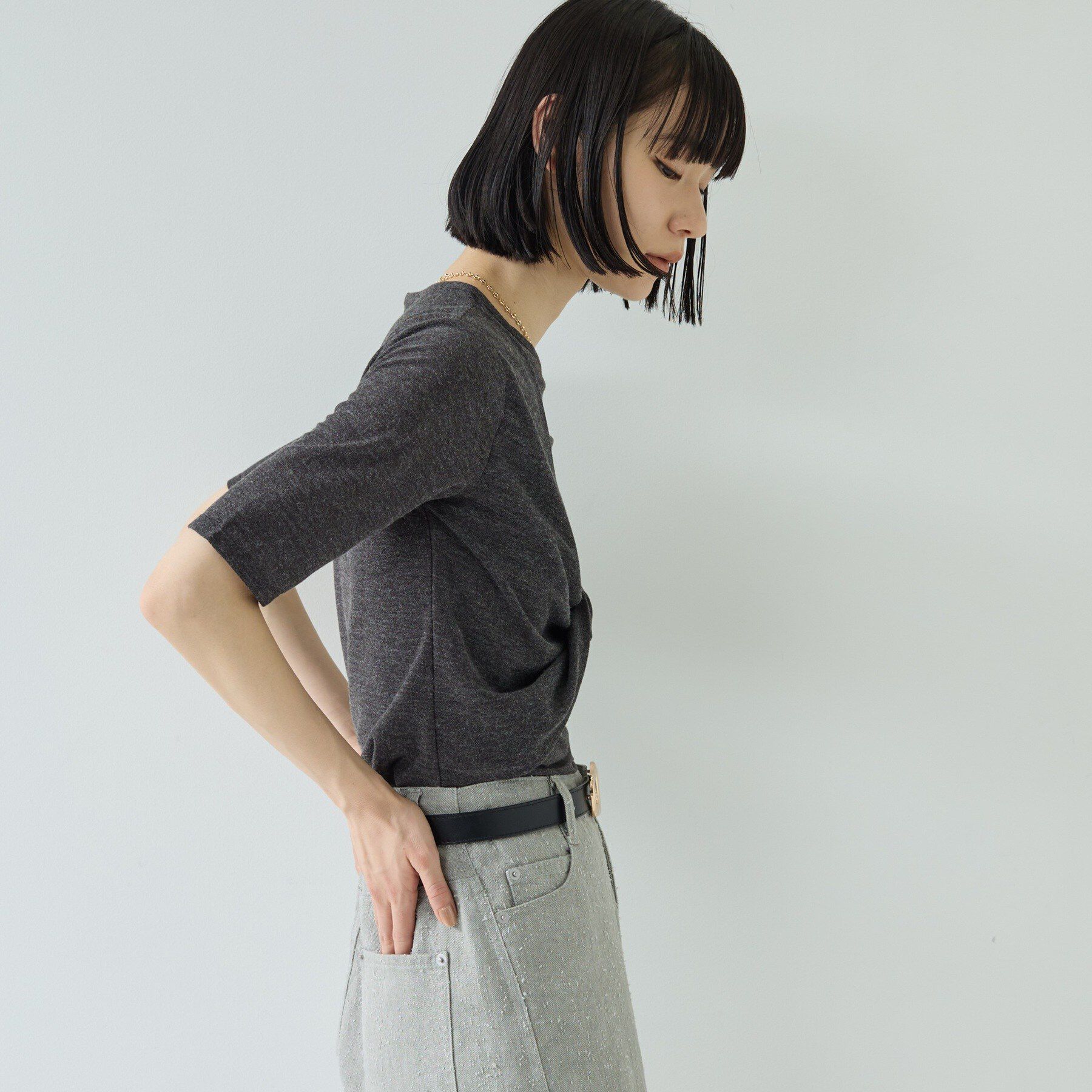 GALLEST「ツイストガーゼカットソー」|Tシャツ・カットソー|