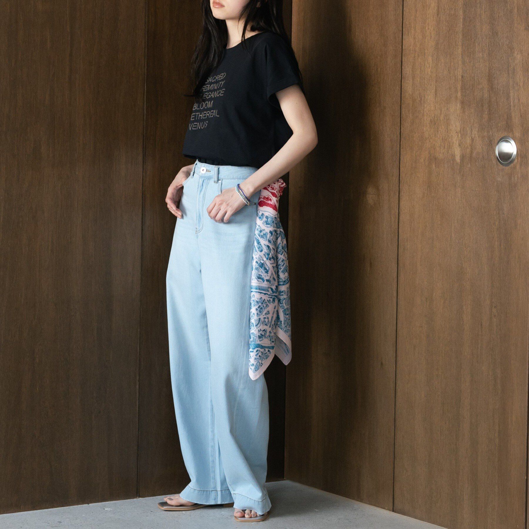 GALLEST「刺繍フレーズTシャツ」|Tシャツ・カットソー|