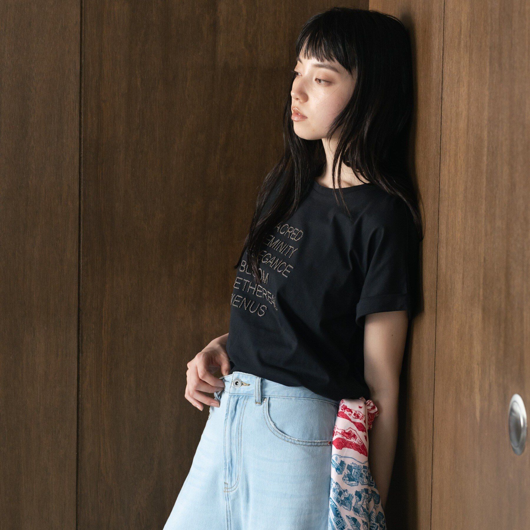 GALLEST「刺繍フレーズTシャツ」|Tシャツ・カットソー|