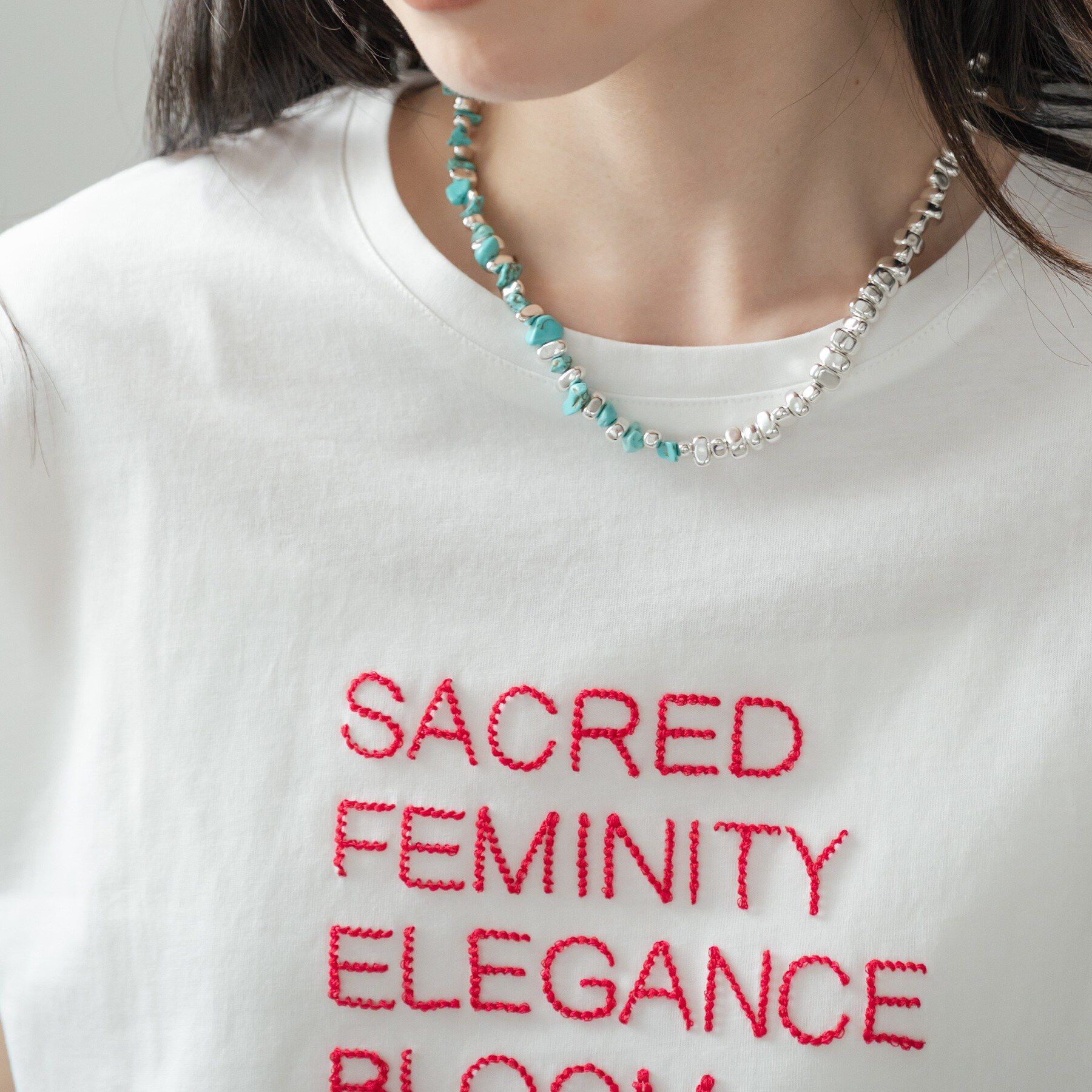 GALLEST「刺繍フレーズTシャツ」|Tシャツ・カットソー|