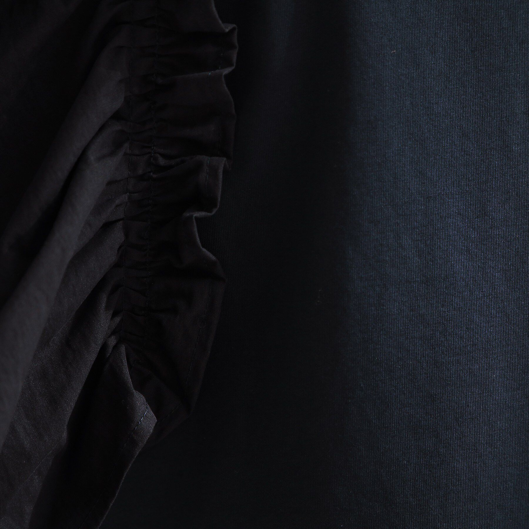 OPAQUE.CLIP「【UVケア／接触冷感】アシメフリルドッキングカットソー《洗濯機OK》」|Tシャツ・カットソー|