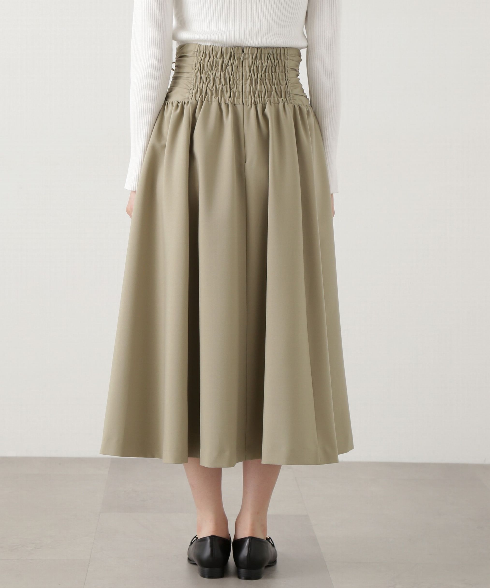 PROPORTION BODY DRESSING「シャーリングリボンスカート」|スカート|