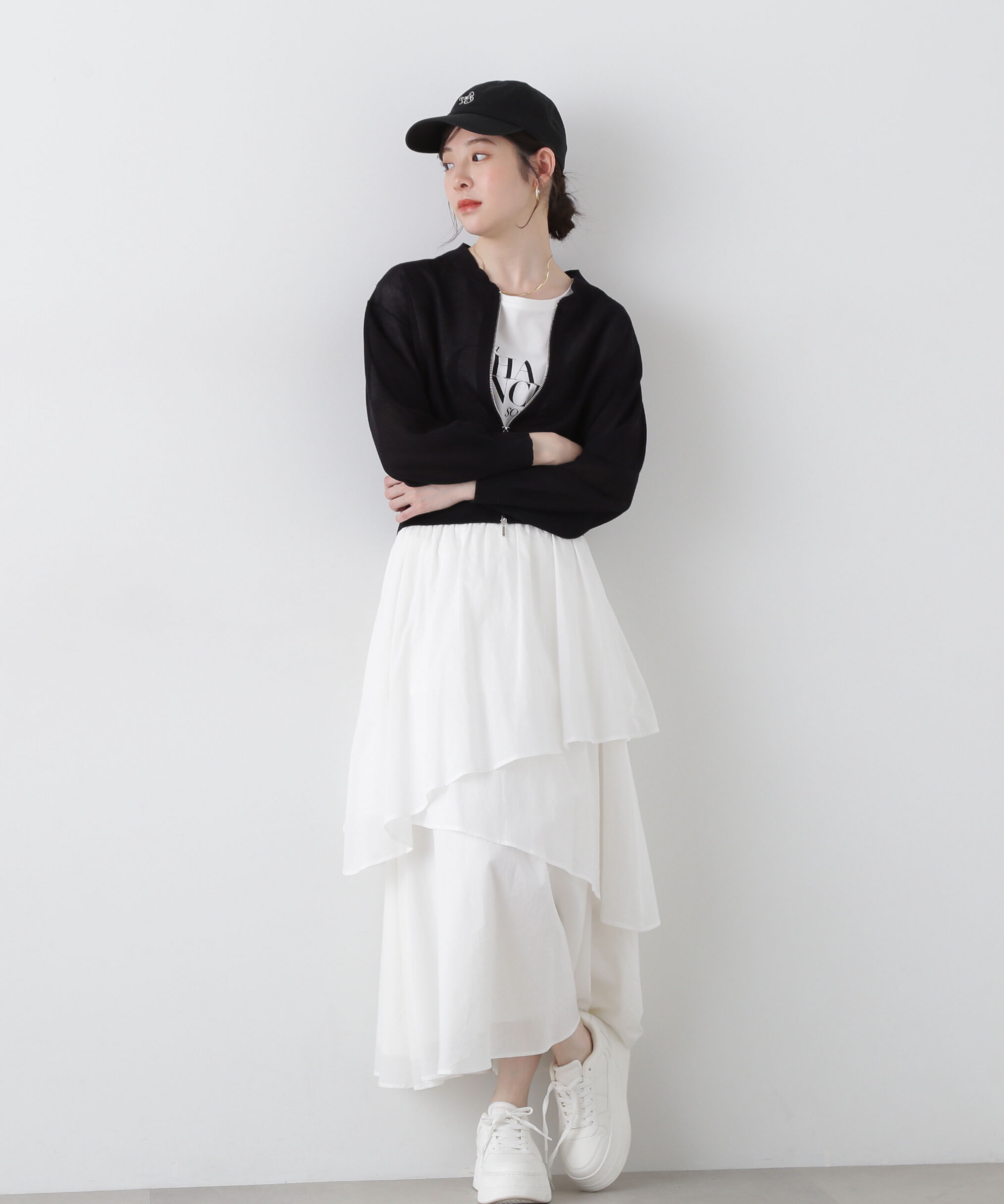 PROPORTION BODY DRESSING「コットンボイルティアードスカート」|スカート|