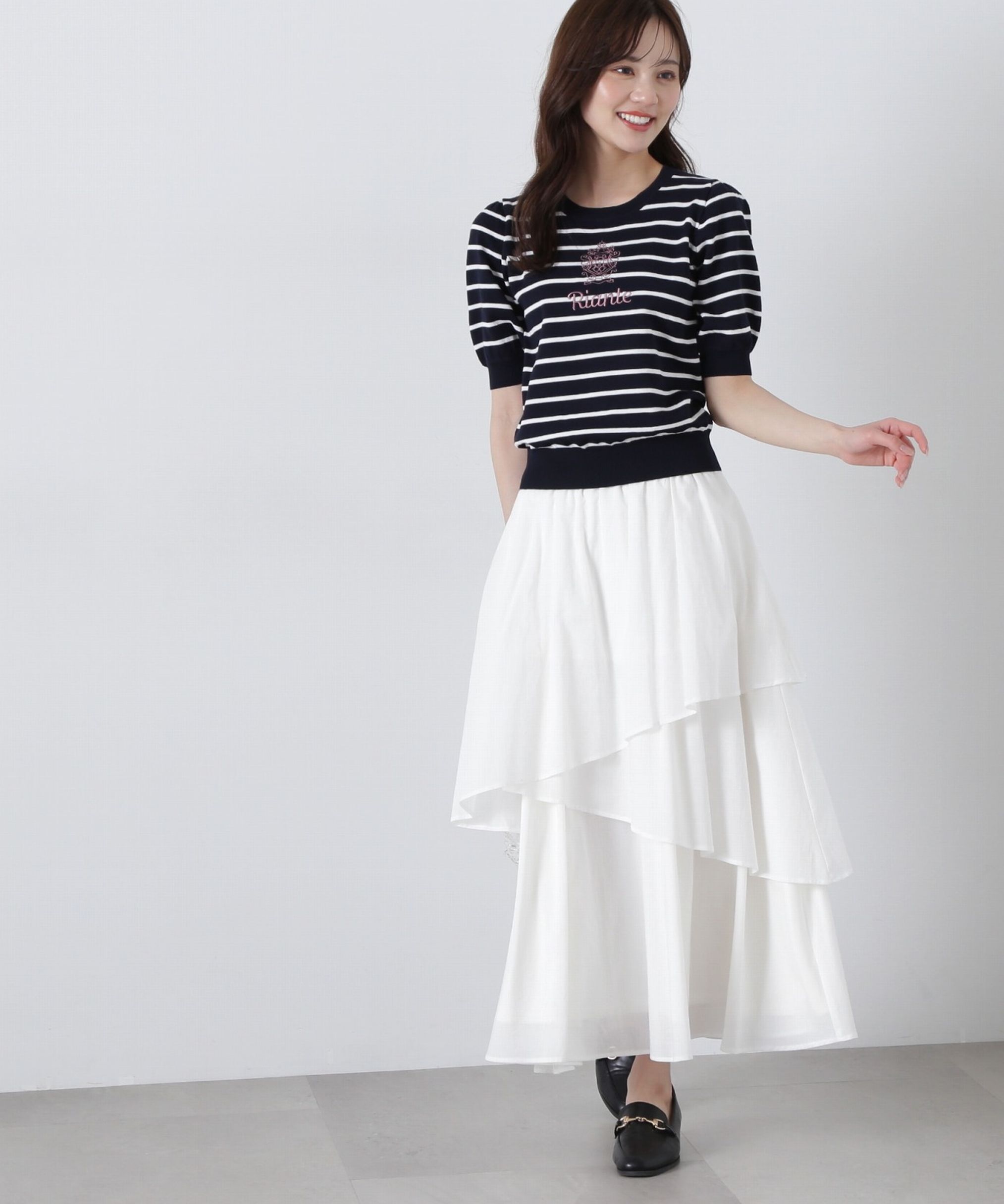 PROPORTION BODY DRESSING「コットンボイルティアードスカート」|スカート|