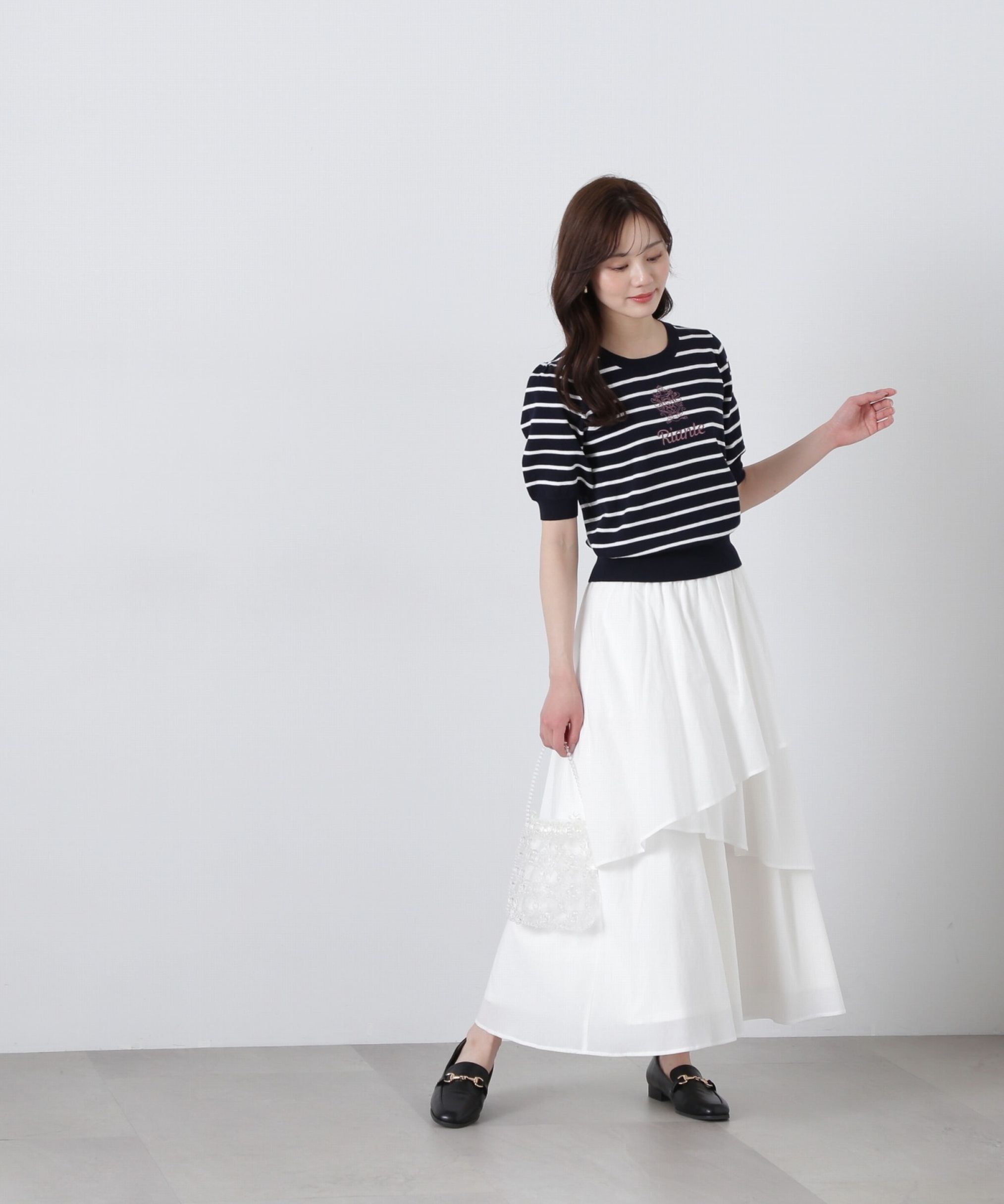PROPORTION BODY DRESSING「コットンボイルティアードスカート」|スカート|