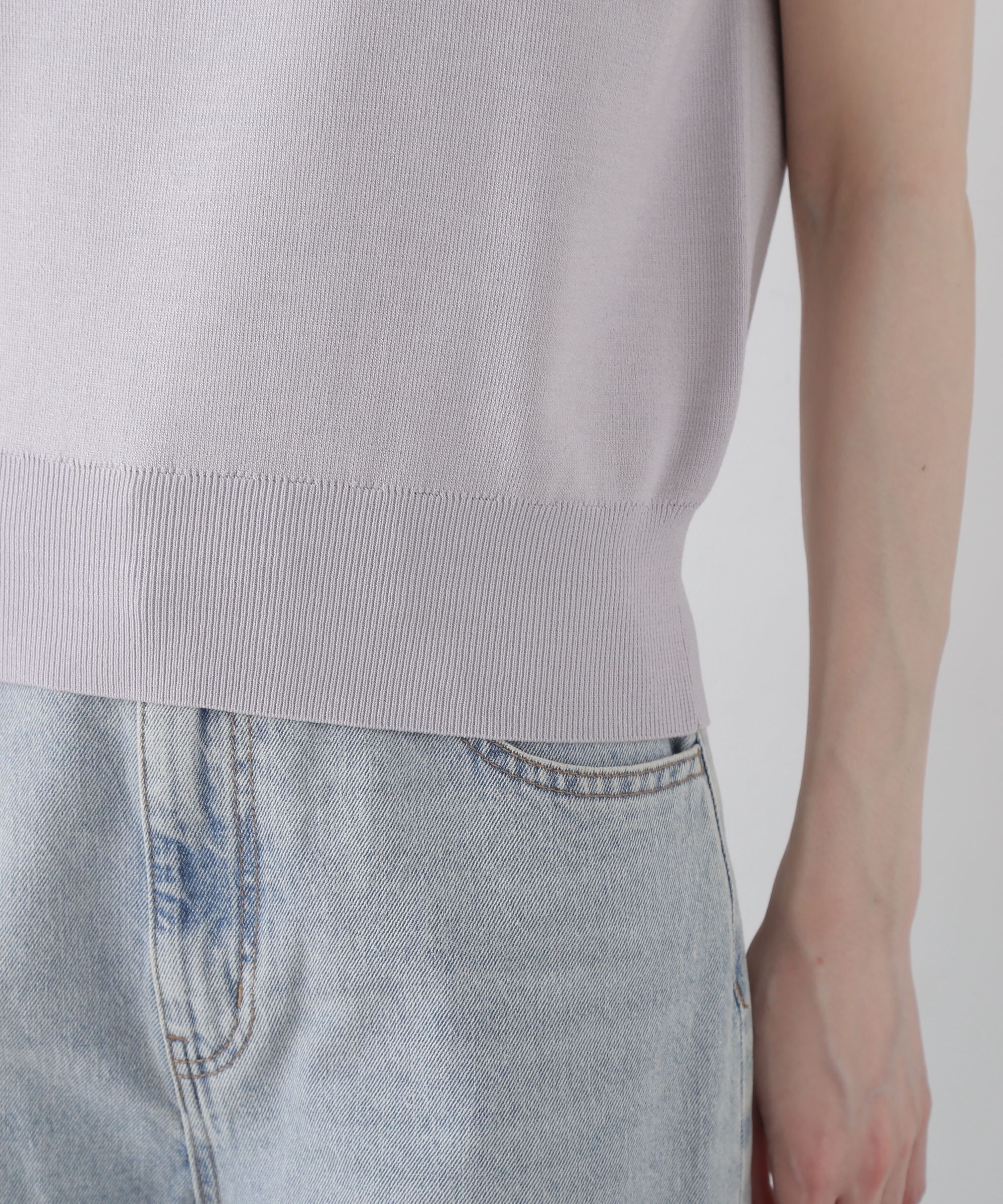PROPORTION BODY DRESSING「ハートカットフレンチ総針ニット」|ニット・セーター|