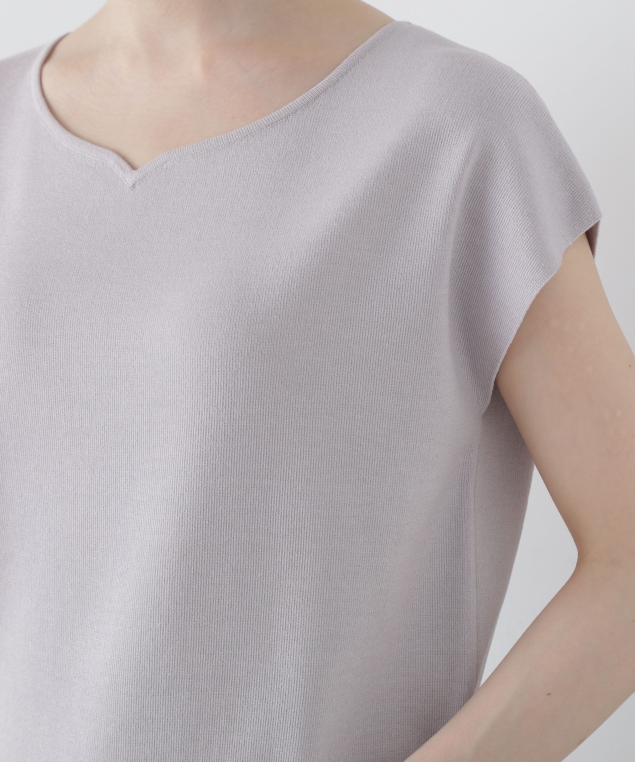 PROPORTION BODY DRESSING「ハートカットフレンチ総針ニット」|ニット・セーター|