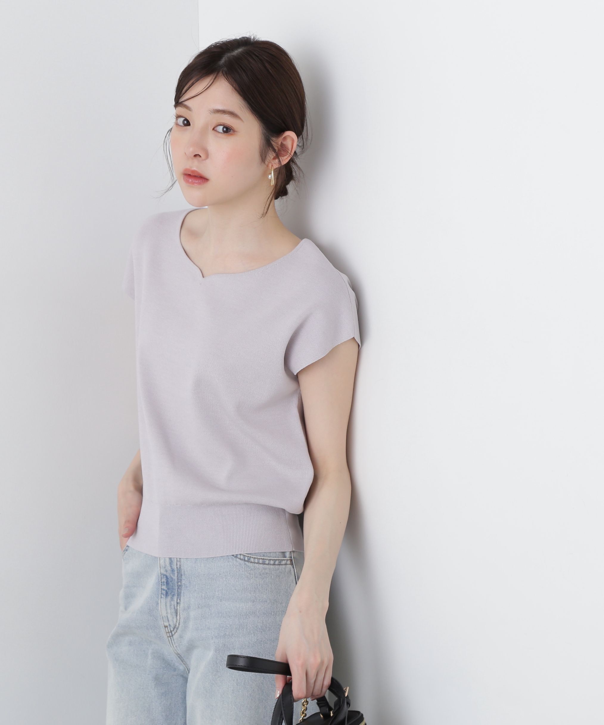 PROPORTION BODY DRESSING「ハートカットフレンチ総針ニット」|ニット・セーター|