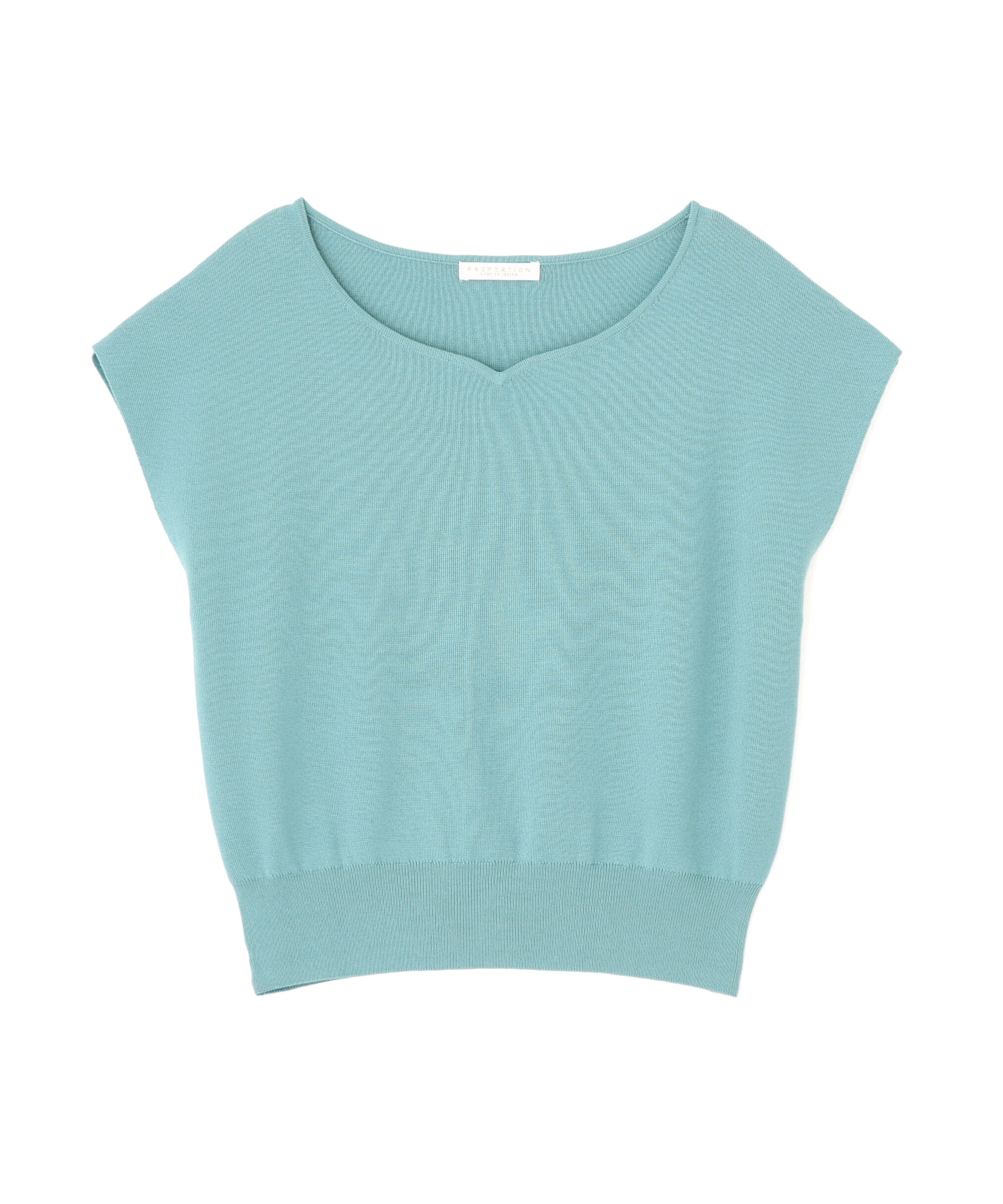 PROPORTION BODY DRESSING「ハートカットフレンチ総針ニット」|ニット・セーター|