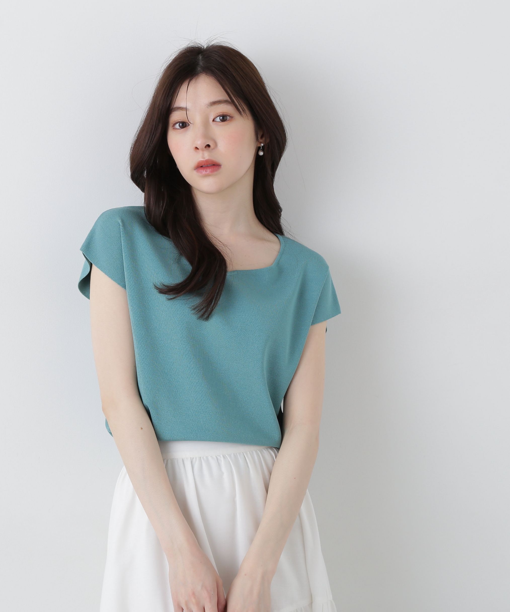 PROPORTION BODY DRESSING「ハートカットフレンチ総針ニット」|ニット・セーター|