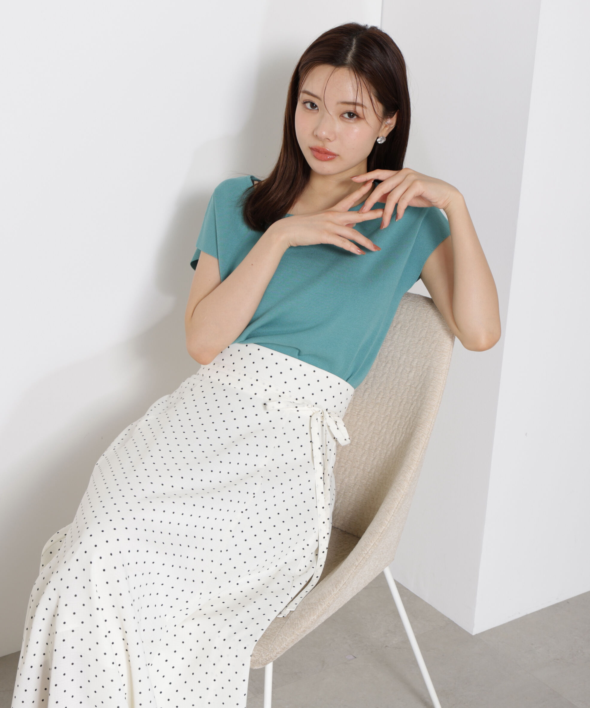 PROPORTION BODY DRESSING「ハートカットフレンチ総針ニット」|ニット・セーター|