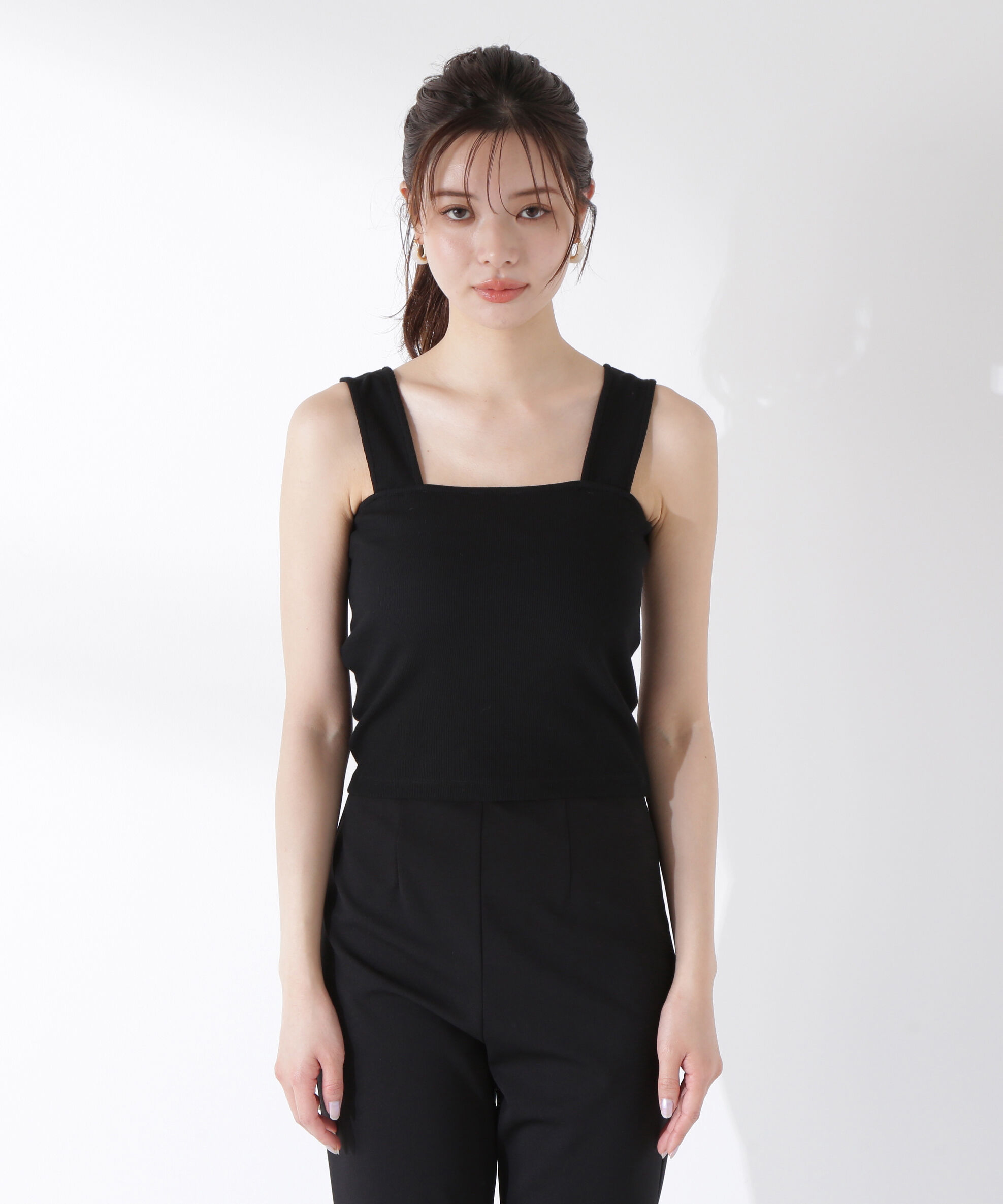 PROPORTION BODY DRESSING「《EDIT COLOGNE》透かし編みペプラム SET UP」|ニット・セーター|