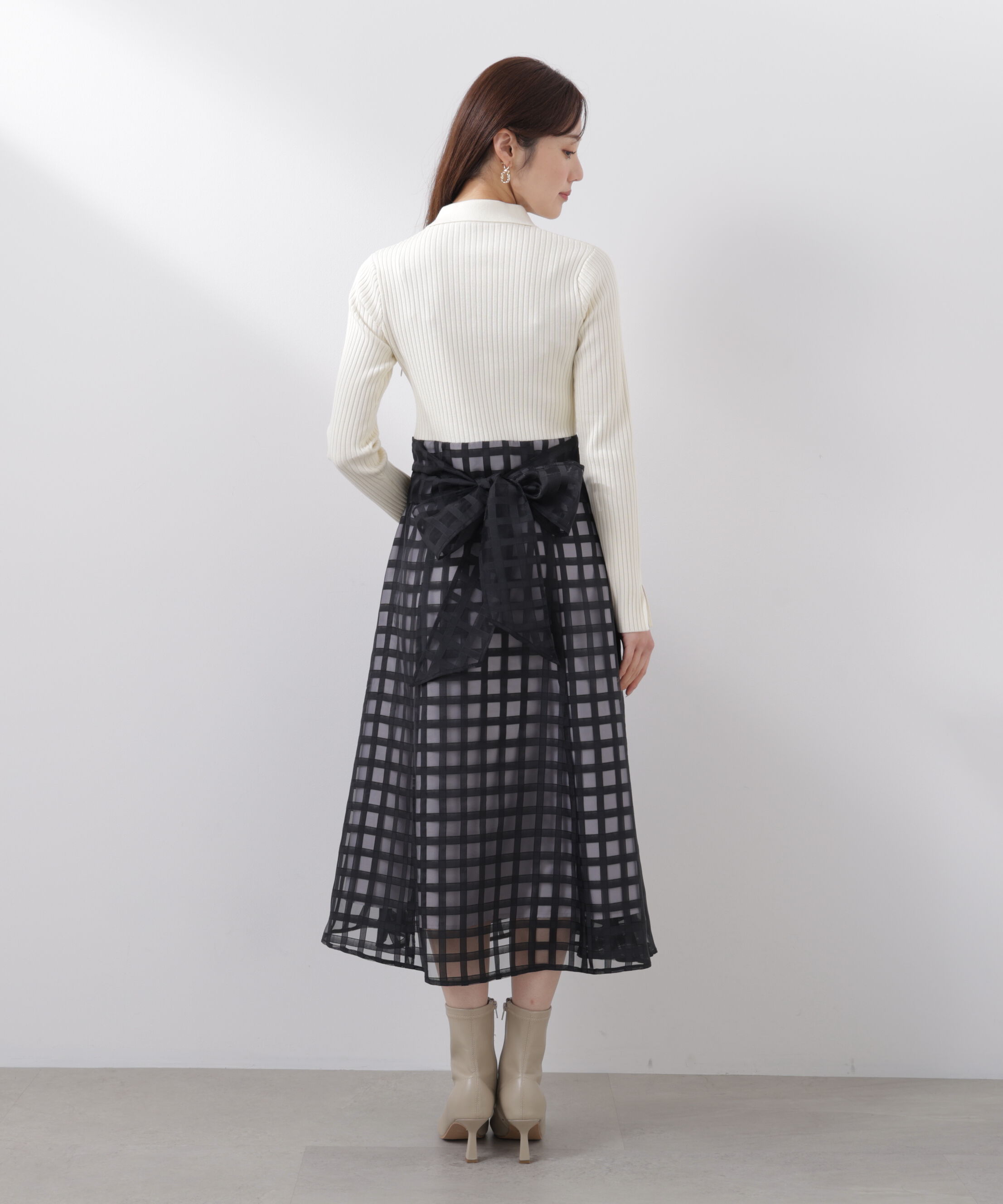PROPORTION BODY DRESSING「ポロカラーニットワンピース　26SS」|ワンピース|