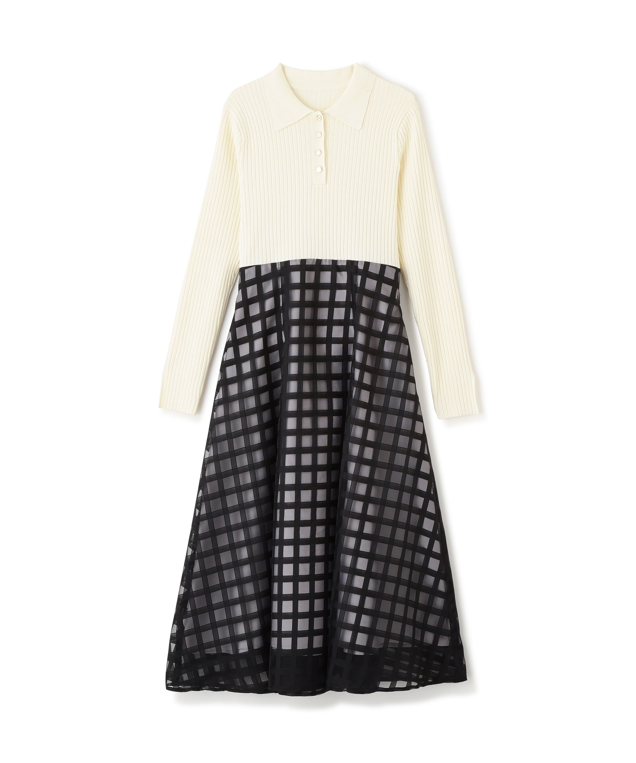 PROPORTION BODY DRESSING「ポロカラーニットワンピース　26SS」|ワンピース|