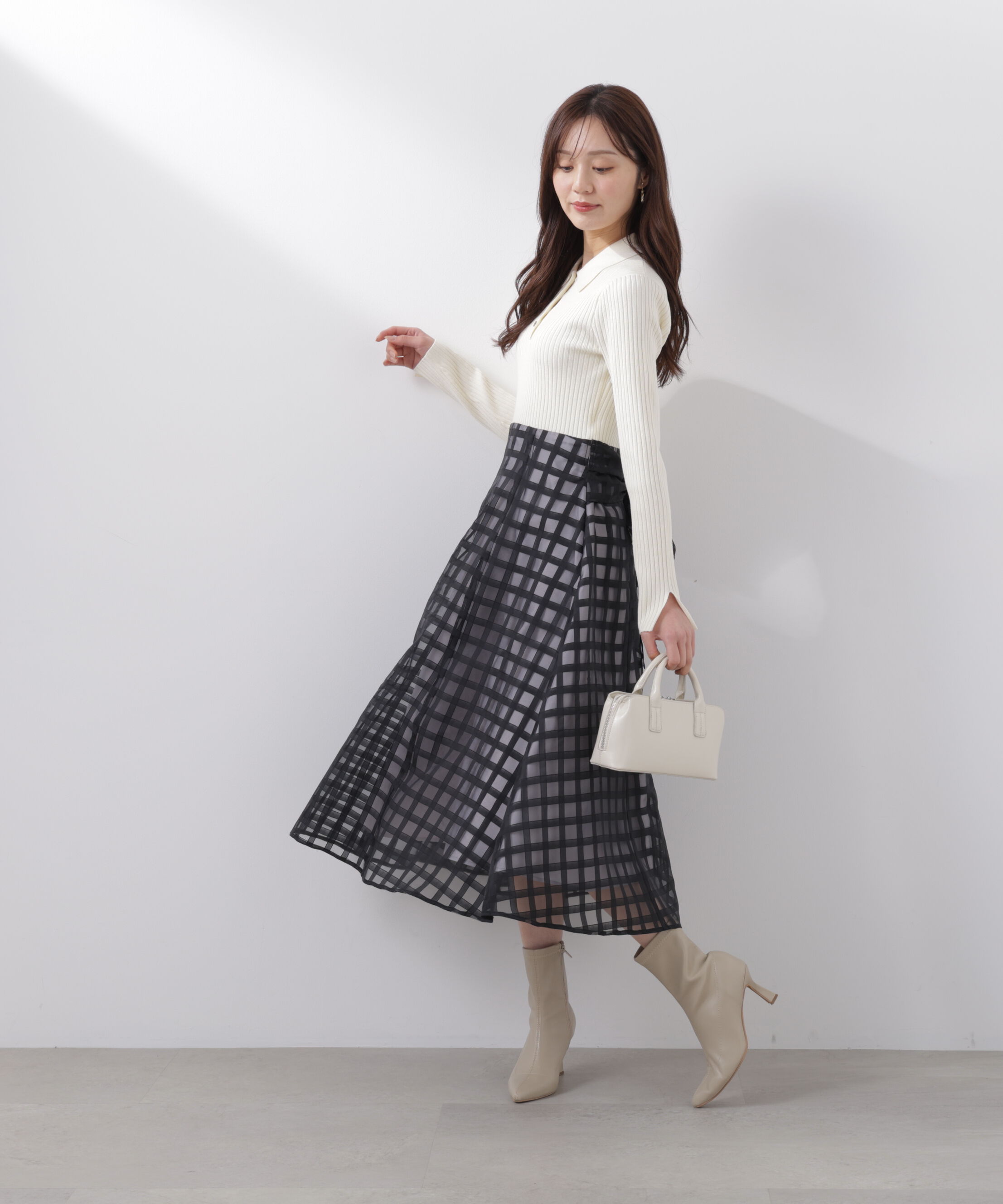 PROPORTION BODY DRESSING「ポロカラーニットワンピース　26SS」|ワンピース|