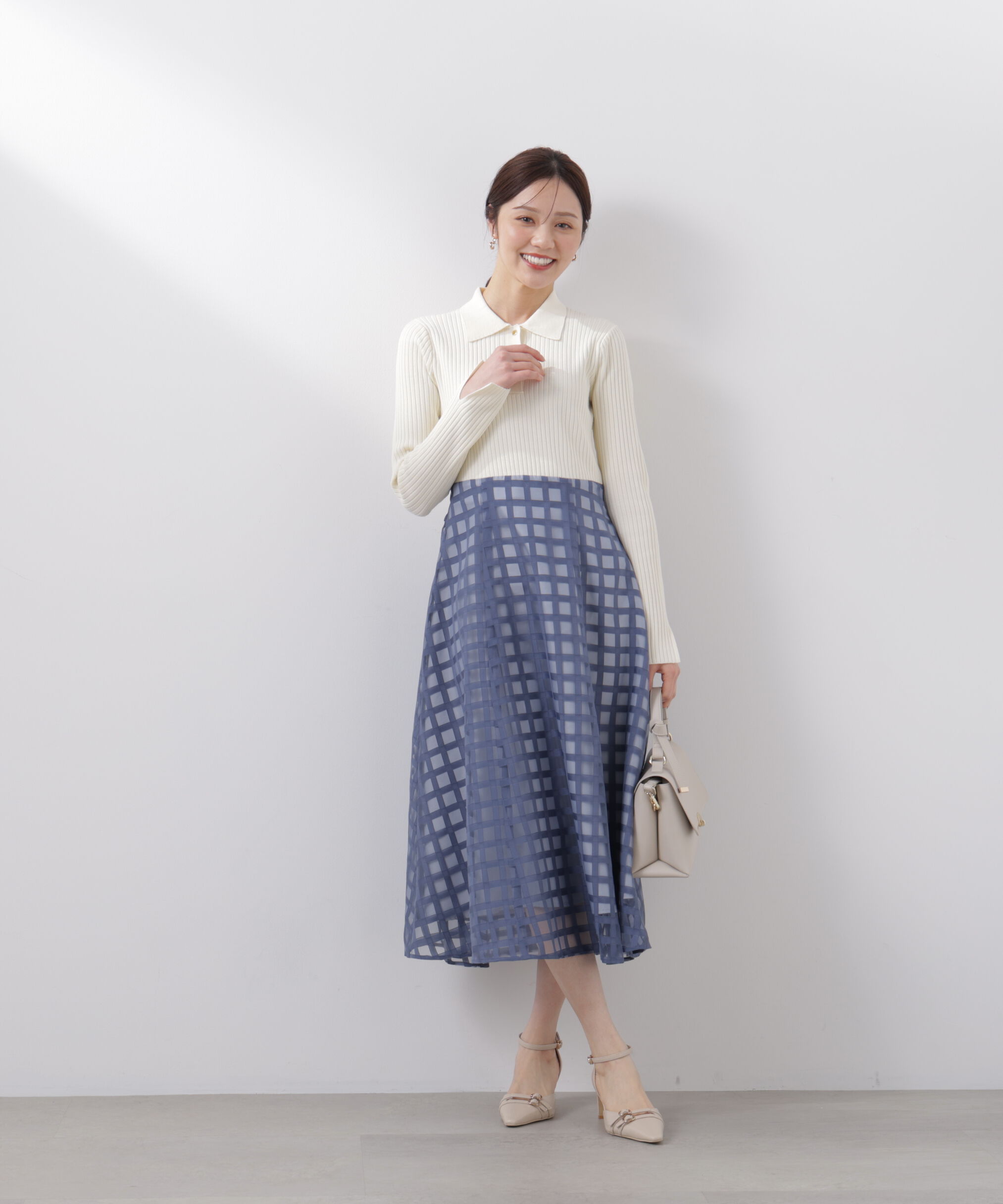 PROPORTION BODY DRESSING「ポロカラーニットワンピース　26SS」|ワンピース|