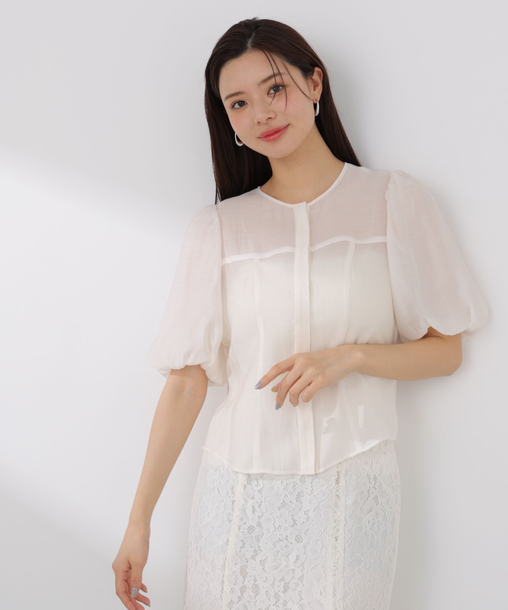 PROPORTION BODY DRESSING「バルーンスリーブレディブラウス 26SS」|シャツ・ブラウス|