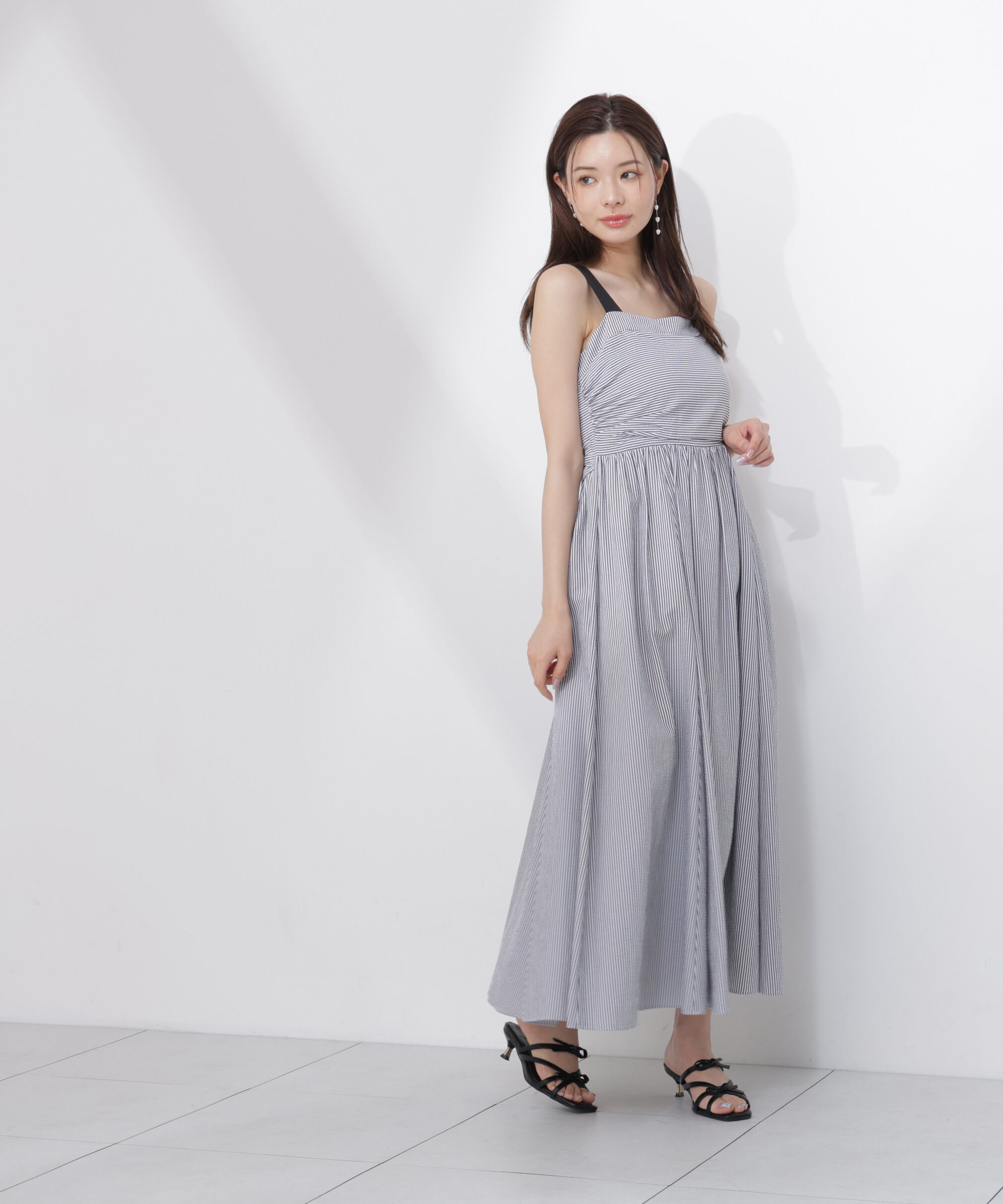PROPORTION BODY DRESSING「＜中川紅葉さん着用＞ストライプキャミワンピース」|ワンピース|