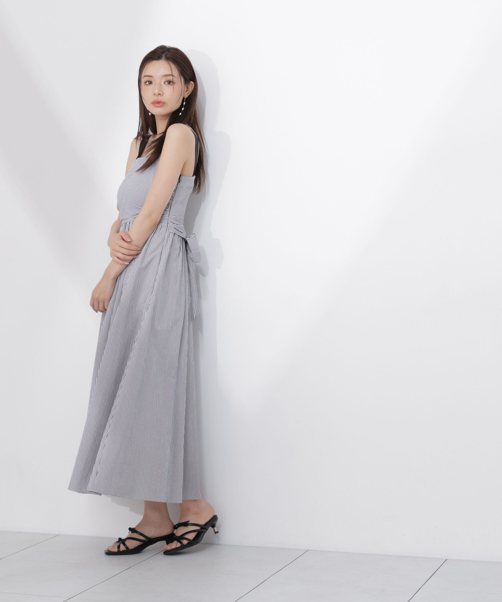 PROPORTION BODY DRESSING「＜中川紅葉さん着用＞ストライプキャミワンピース」|ワンピース|
