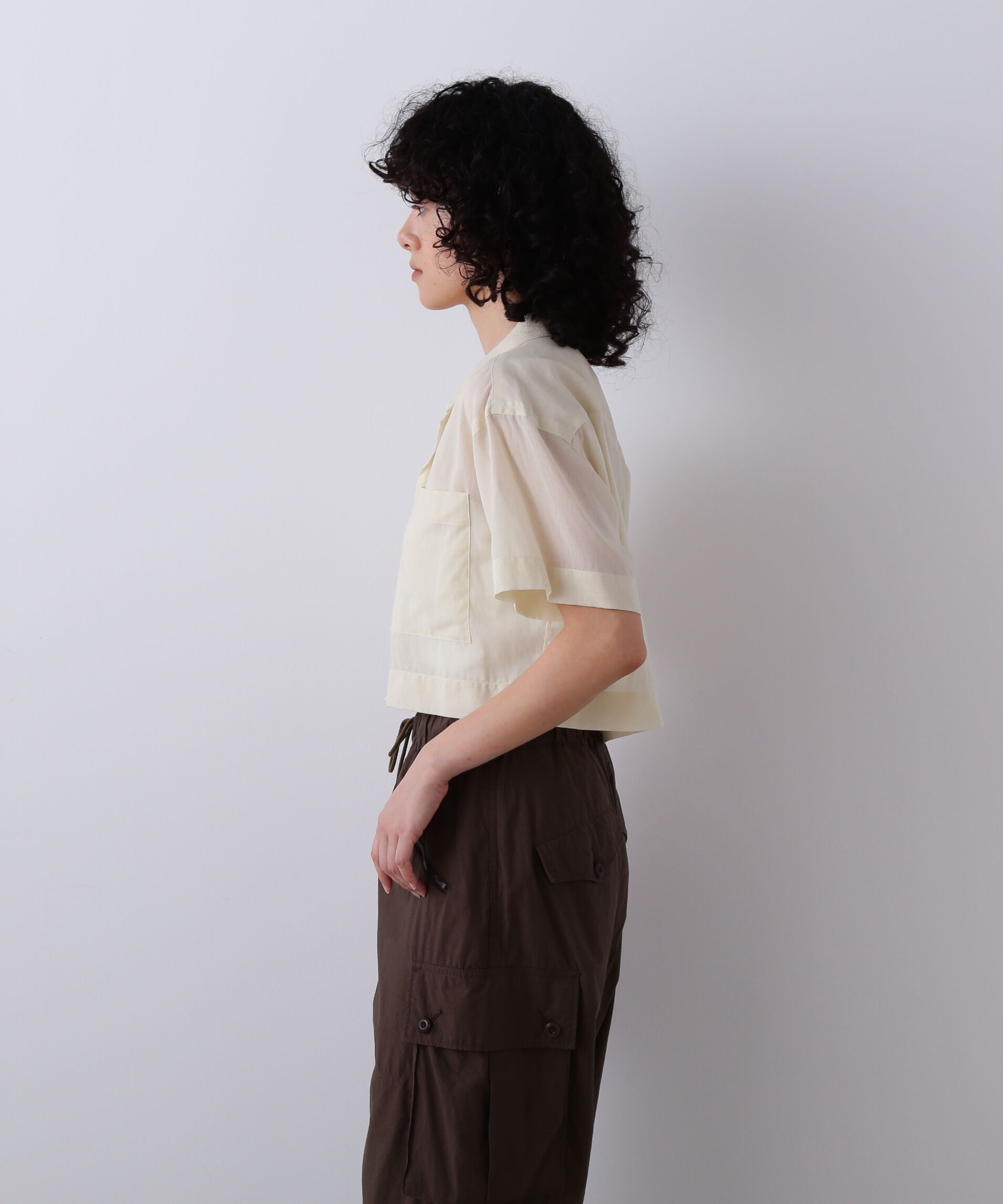 YLEVE 「YLEVE / COTTON VOILE LAWN SHORT SLEEVE SHIRT」|シャツ・ブラウス|