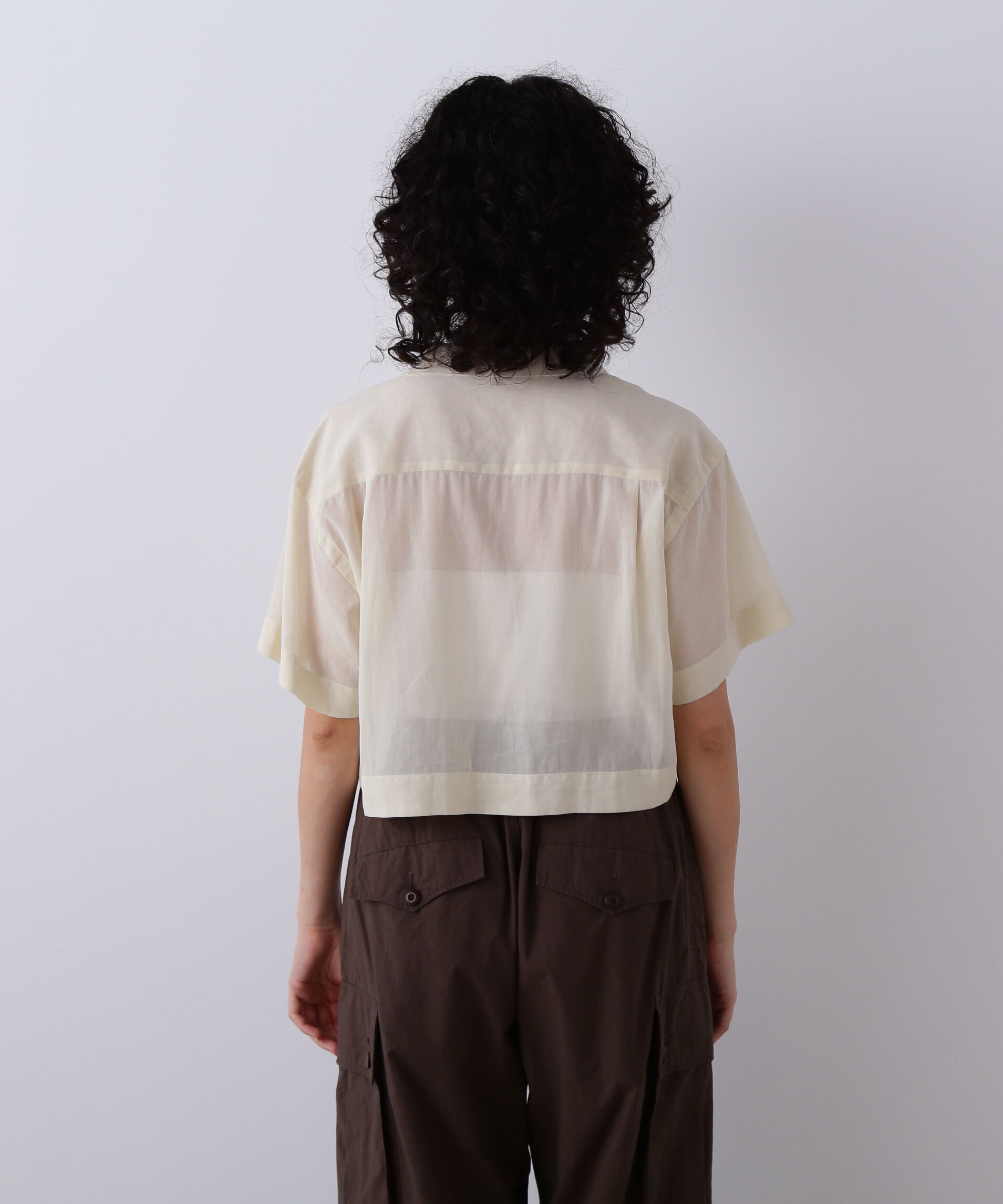 YLEVE 「YLEVE / COTTON VOILE LAWN SHORT SLEEVE SHIRT」|シャツ・ブラウス|