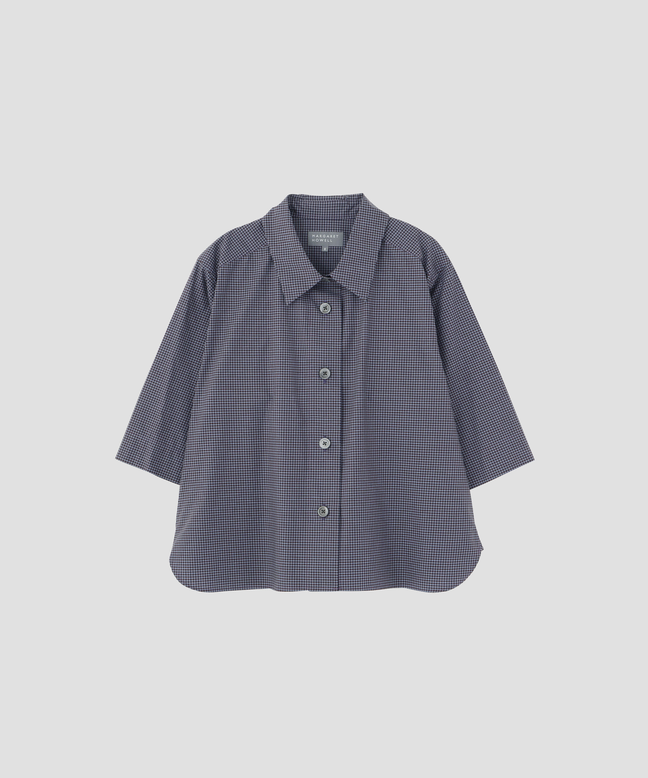  「COTTON LINEN GINGHAM SHIRT」|シャツ・ブラウス|
