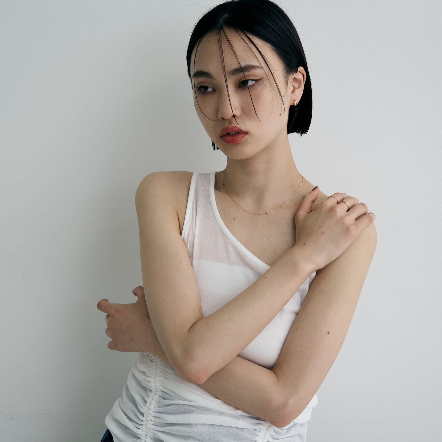 COCOSHNIK ONKITSCH「K10スキニーネックレス スタッドケーブル」|ネックレス|