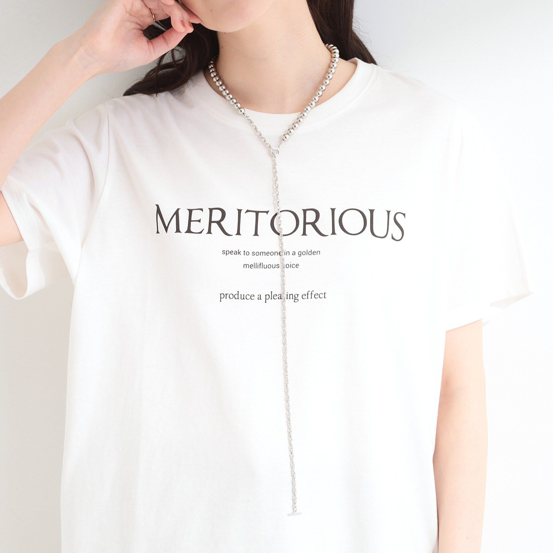 SHOO･LA･RUE「ボールチェーンスライドネックレス」|ネックレス|