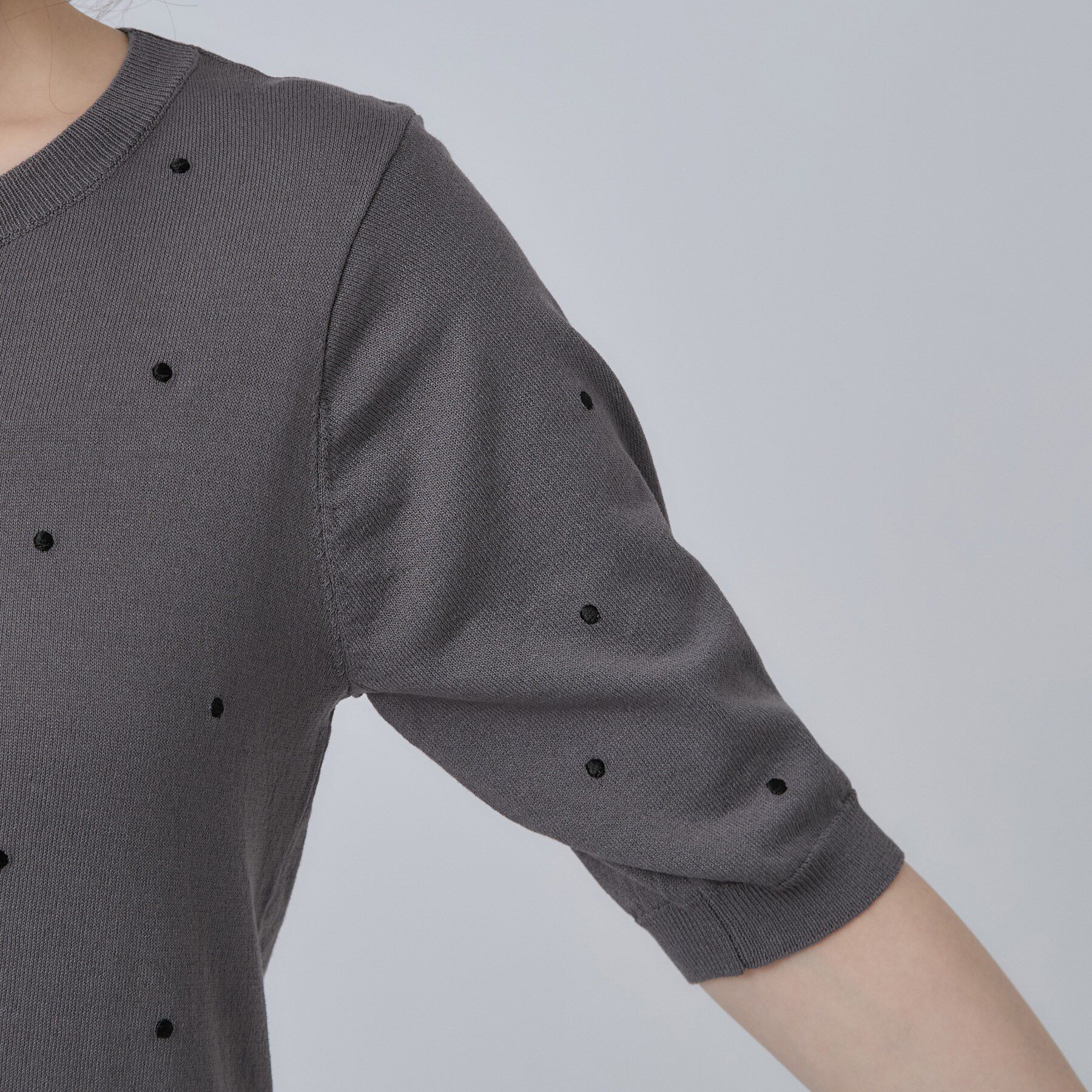 SHOO･LA･RUE「ドット刺繍ニット」|ニット・セーター|