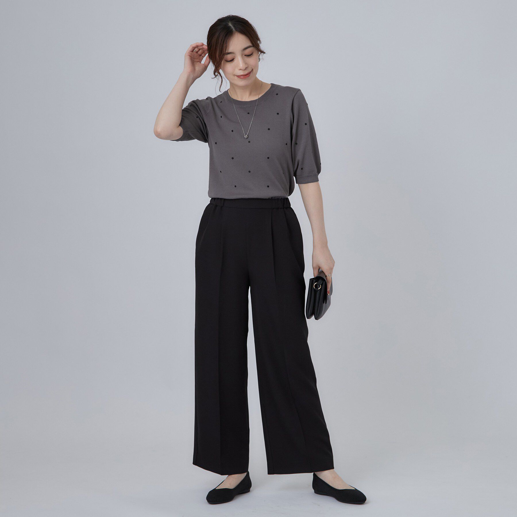 SHOO･LA･RUE「ドット刺繍ニット」|ニット・セーター|
