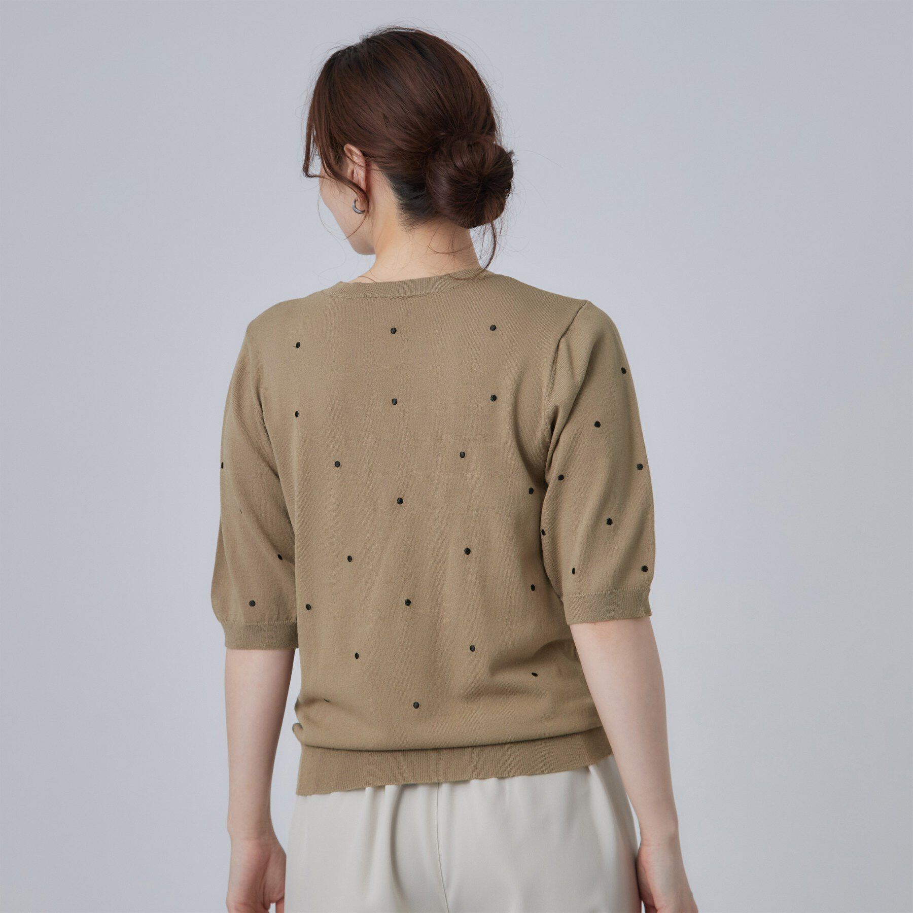 SHOO･LA･RUE「ドット刺繍ニット」|ニット・セーター|